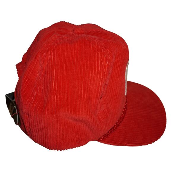 Vintage Evergreen Golf Club Corduroy Hat Red Rope Trucker Cap Made in USA - Picture 5 of 6